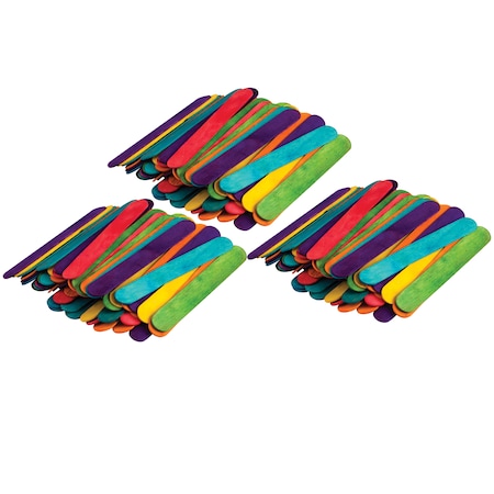 STEM Basics: Multicolor Jumbo Craft Sticks, PK600